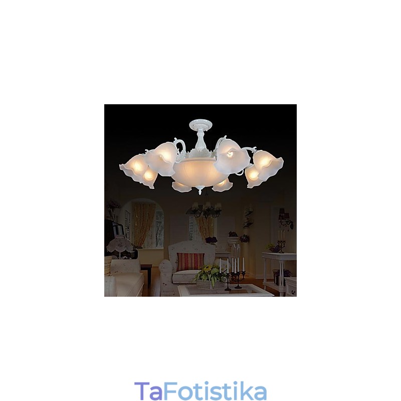 Flush Mount White European Retro Classic