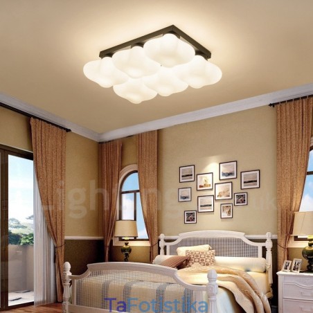 6 Light Rustic Lodge Ενσωματωμένο Flush Mount Light 6 Light Rustic Lodge Ενσωματωμένο Flush Mount Light
