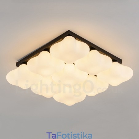 9 Light Rustic Lodge Ενσωματωμένο Flush Mount Light 9 Light Rustic Lodge Ενσωματωμένο Flush Mount Light