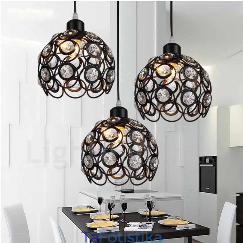 Ενσωματωμένο κρεμαστό φωτιστικό 3 Light Rustic Lodge