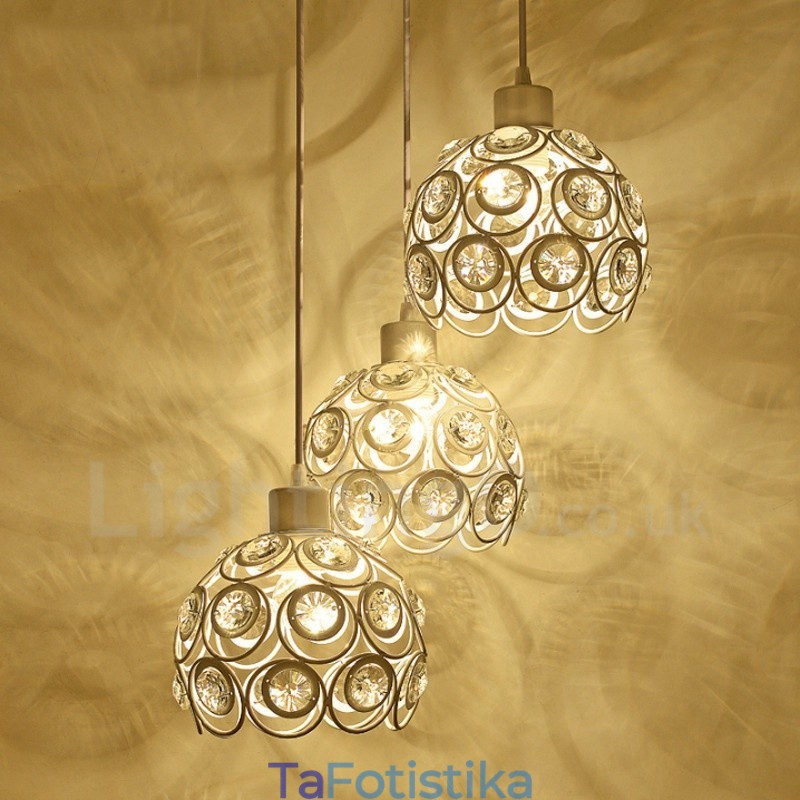 Ενσωματωμένο κρεμαστό φωτιστικό 3 Light Rustic Lodge