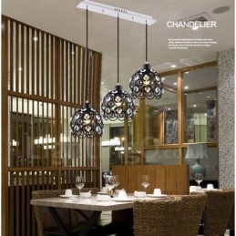 Ενσωματωμένο κρεμαστό φωτιστικό 3 Light Rustic Lodge