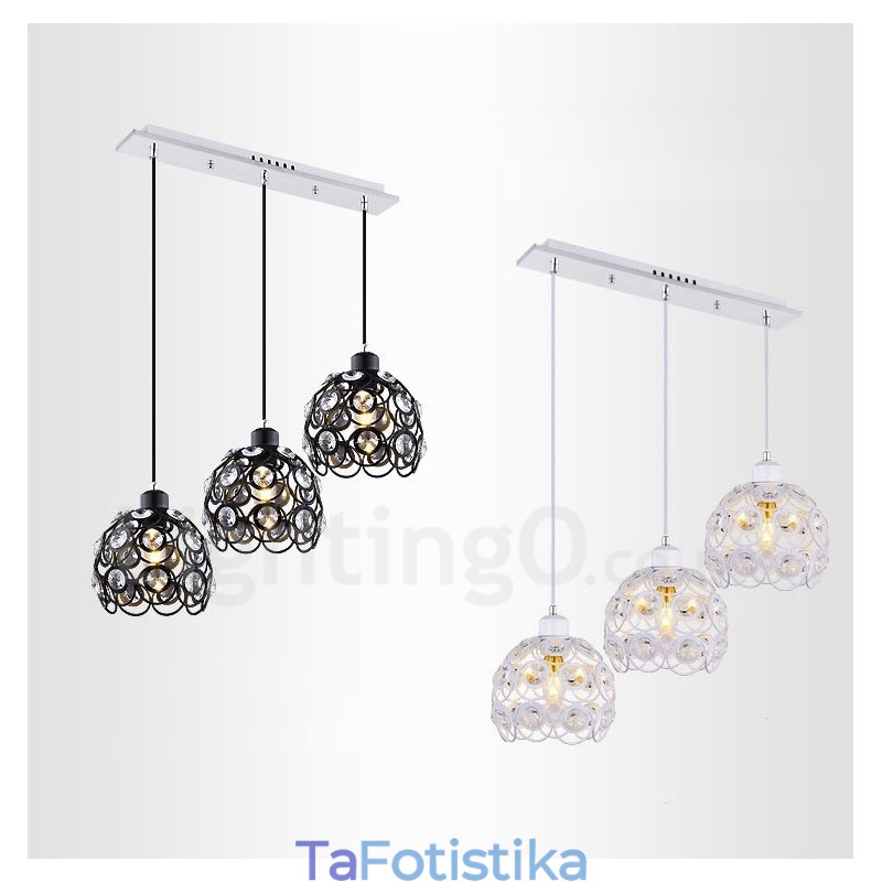 Ενσωματωμένο κρεμαστό φωτιστικό 3 Light Rustic Lodge