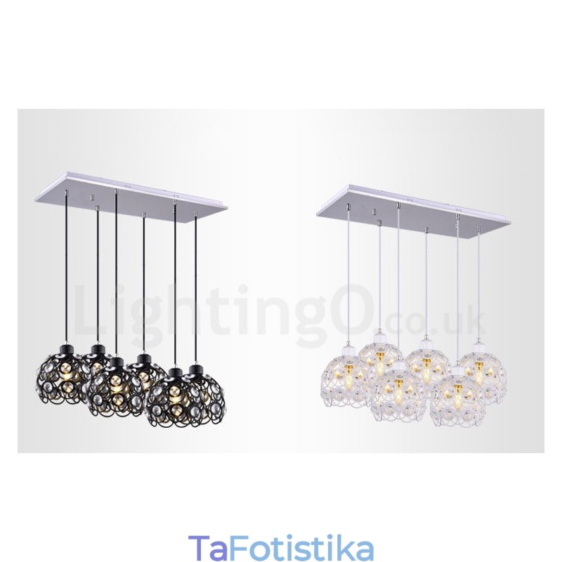 Ενσωματωμένο κρεμαστό φωτιστικό 6 Light Rustic Lodge