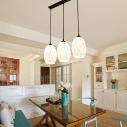 3 Light Rustic Lodge Ενσωματωμένο μεταλλικό κρεμαστό φως