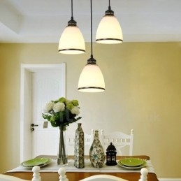3 Light Rustic Lodge Ενσωματωμένο μεταλλικό κρεμαστό φως
