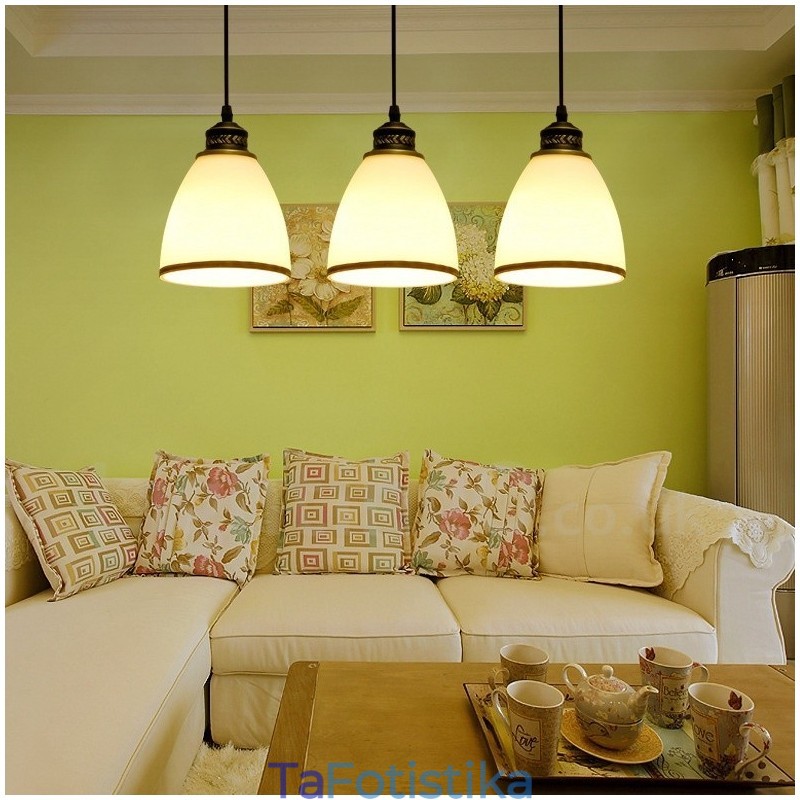 3 Light Rustic Lodge Ενσωματωμένο μεταλλικό κρεμαστό φως
