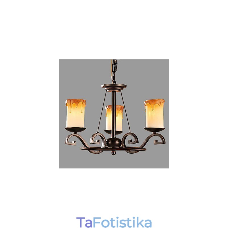 Μελετήστε το φωτιστικό The Antique Candle Iron Chandelier