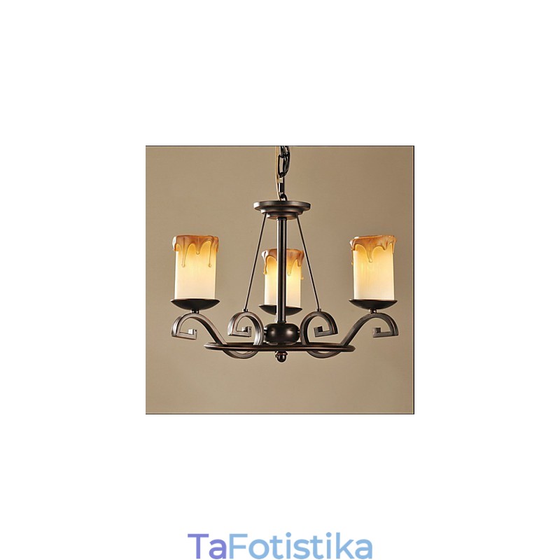 Μελετήστε το φωτιστικό The Antique Candle Iron Chandelier