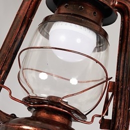 Ρουστίκ Lodge Vintage ρετρό μίνι μεταλλικό κρεμαστό φως