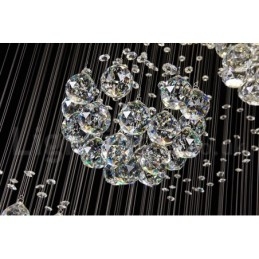 Extra Length 5 Met Crystal Long Drop Pendant Lights Modern Chandelier Home Κρεμαστό Φωτιστικό Πολυέλαιος Φωτιστικά Φωτιστικά