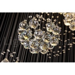 Extra Length 5 Met Crystal Long Drop Pendant Lights Modern Chandelier Home Κρεμαστό Φωτιστικό Πολυέλαιος Φωτιστικά Φωτιστικά