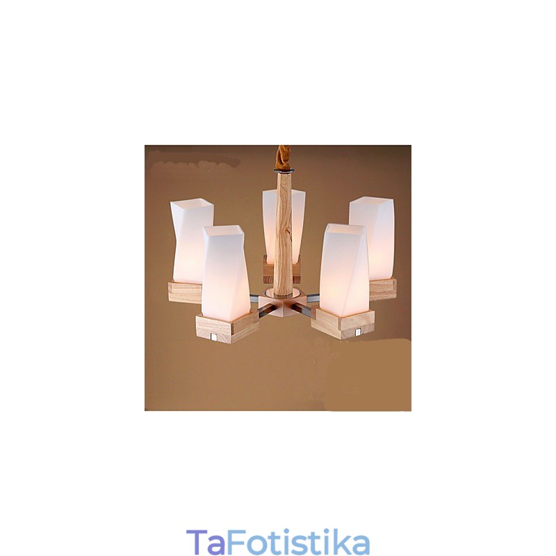 Απλός καλλιτεχνικός φωτισμός από μασίφ ξύλο Creative Iiving φωτιστικό οροφής
