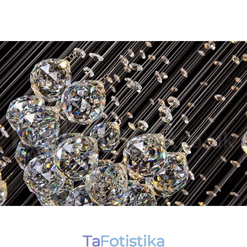 Extra Length 5 Met Crystal Long Drop Pendant Lights Modern Chandelier Home Κρεμαστό Φωτιστικό Πολυέλαιος Φωτιστικά Φωτιστικά