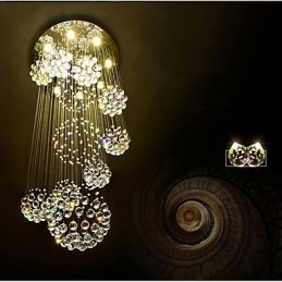 Extra Length 5 Met Crystal Long Drop Pendant Lights Modern Chandelier Home Κρεμαστό Φωτιστικό Πολυέλαιος Φωτιστικά Φωτιστικά