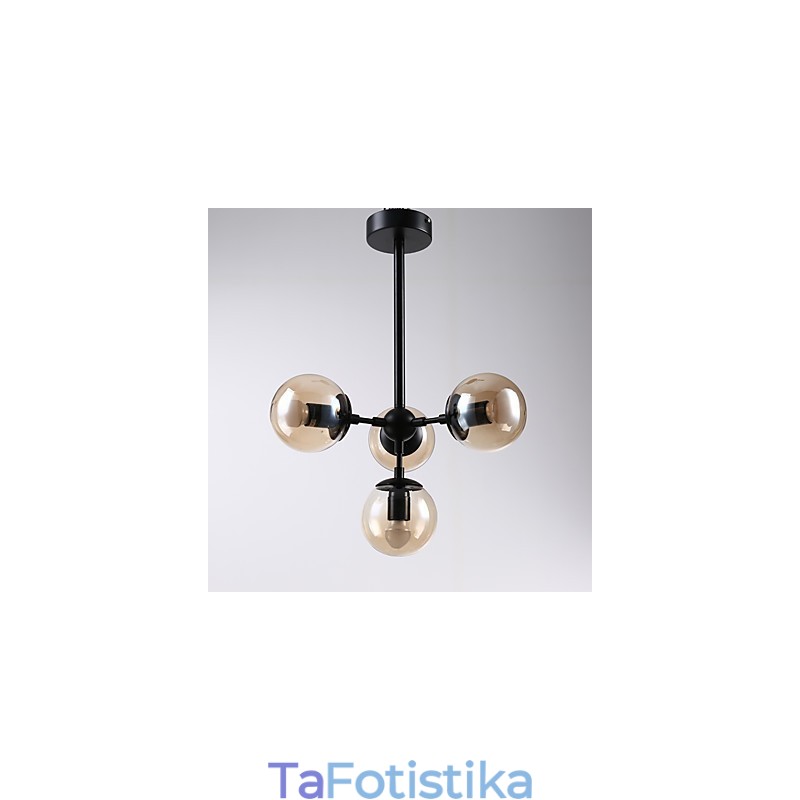 Κρεμαστό φωτιστικό Four Light Post Modern Europe Style Modo Metal Glass The Foyer Decorate Industrial Chandelier Lamp