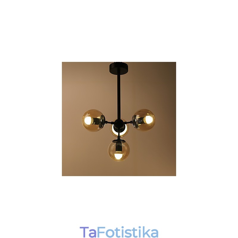 Κρεμαστό φωτιστικό Four Light Post Modern Europe Style Modo Metal Glass The Foyer Decorate Industrial Chandelier Lamp