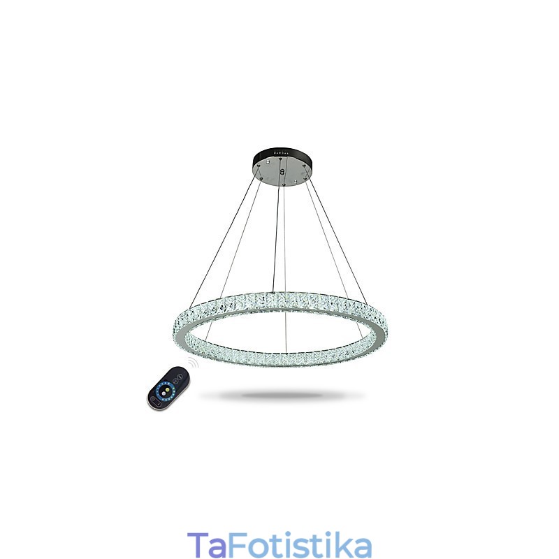 Κρεμαστό φωτιστικό οροφής με ρυθμιζόμενο δακτύλιο Μοντέρνος φωτισμός πολυελαίου εσωτερικού χώρου με τηλεχειριστήριο