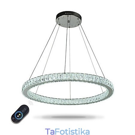 Κρεμαστό φωτιστικό οροφής με ρυθμιζόμενο δακτύλιο Μοντέρνος φωτισμός πολυελαίου εσωτερικού χώρου με τηλεχειριστήριο