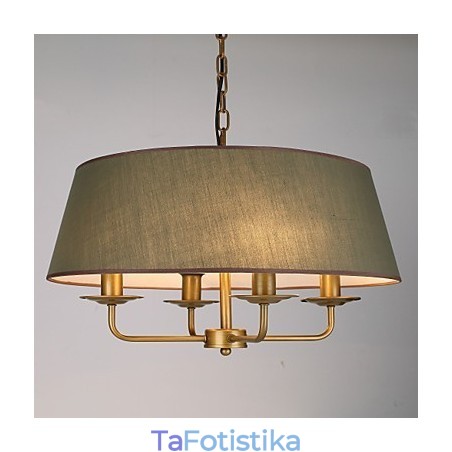 Ρουστίκ Lodge Painting Feature for Designers Metal Indoor Shops 2 Bulbs Chandelier