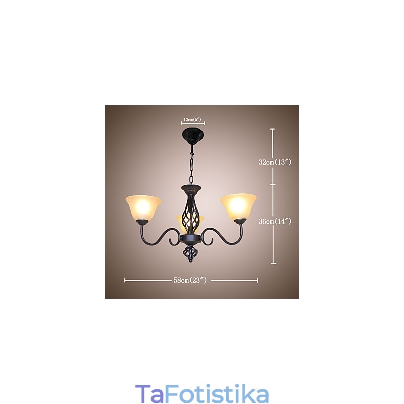 Παραδοσιακό Classic Rustic Lodge Vintage Retro Country Others Χαρακτηριστικό για Mini Style Designers Μεταλλικός πολυέλαιος