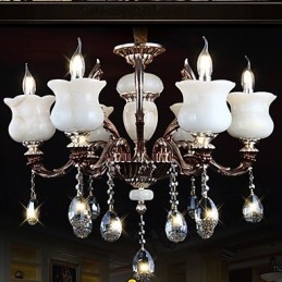 Κρεμαστό φωτιστικό Jade Zinc Alloy 6 Light Chandelier