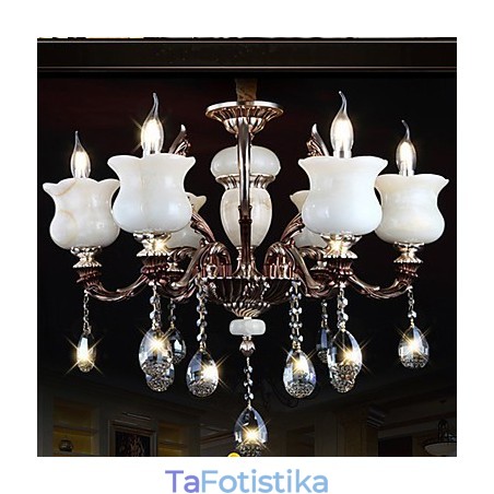Κρεμαστό φωτιστικό Jade Zinc Alloy 6 Light Chandelier Κρεμαστό φωτιστικό Jade Zinc Alloy 6 Light Chandelier