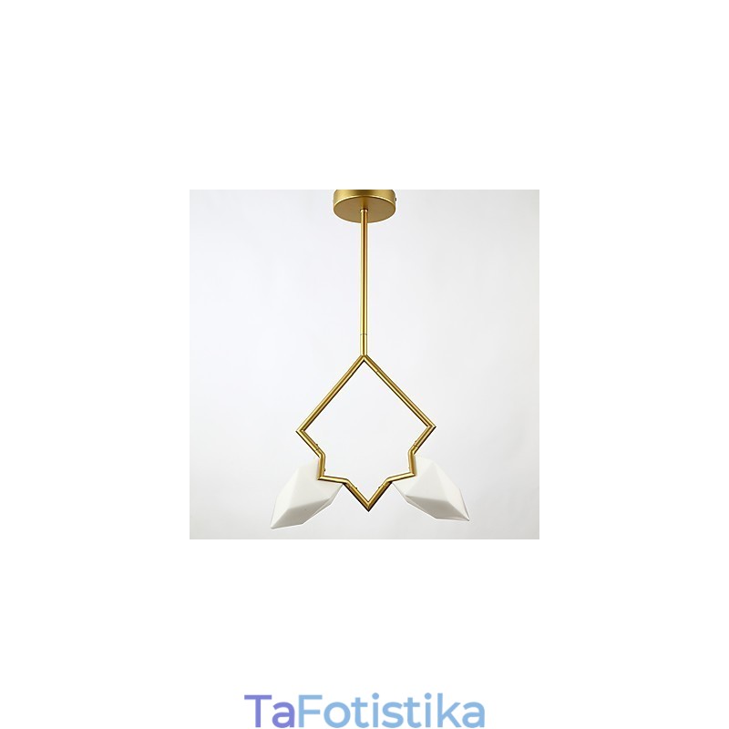 2 Light Post Modern Metal με Γυάλινο Ροδάκινο Πολυέλαιο Φωτιστικό Κρεμαστό φωτιστικό Καντίνας Διακοσμητικό