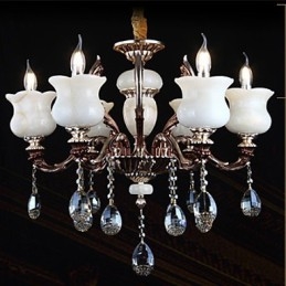 Κρεμαστό φωτιστικό Jade Zinc Alloy 6 Light Chandelier