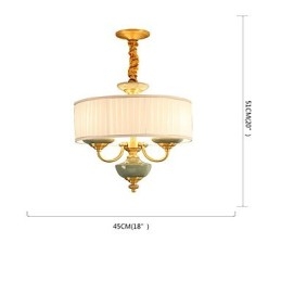 Διακοσμητικός πολυέλαιος νεφρίτης όλος χαλκού