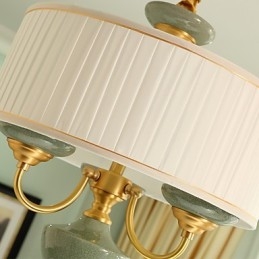 Διακοσμητικός πολυέλαιος νεφρίτης όλος χαλκού