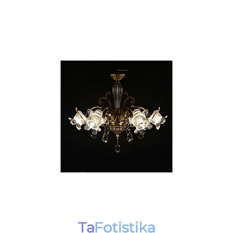 Ρουστίκ Lodge Painting Feature for Designers Metal Indoor Shops 2 Bulbs Chandelier