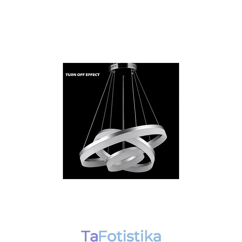 Στρογγυλά φωτιστικά πολυελαίου Φωτιστικά Μοντέρνα ακρυλικά φωτιστικά Πολυτελή τριών δαχτυλιδιών φωτιστικά οροφής