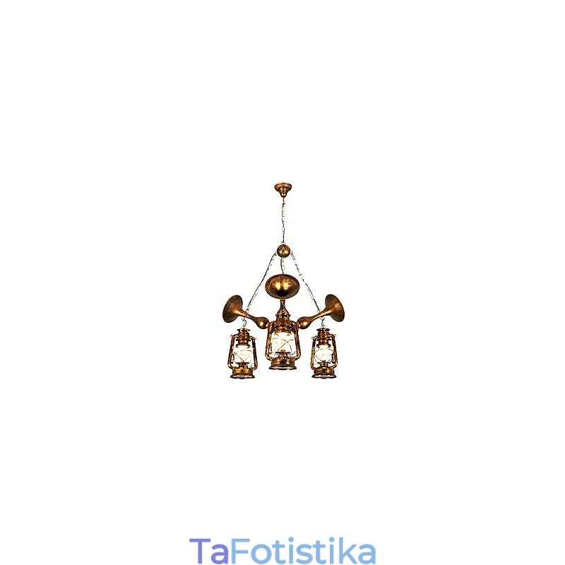 Μεταλλικός πολυέλαιος Rustic Lodge Vintage Retro Country Globe για Mini Style Designers