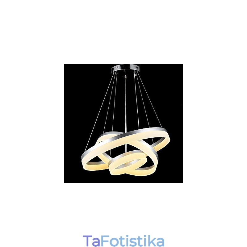 Στρογγυλά φωτιστικά πολυελαίου Φωτιστικά Μοντέρνα ακρυλικά φωτιστικά Πολυτελή τριών δαχτυλιδιών φωτιστικά οροφής