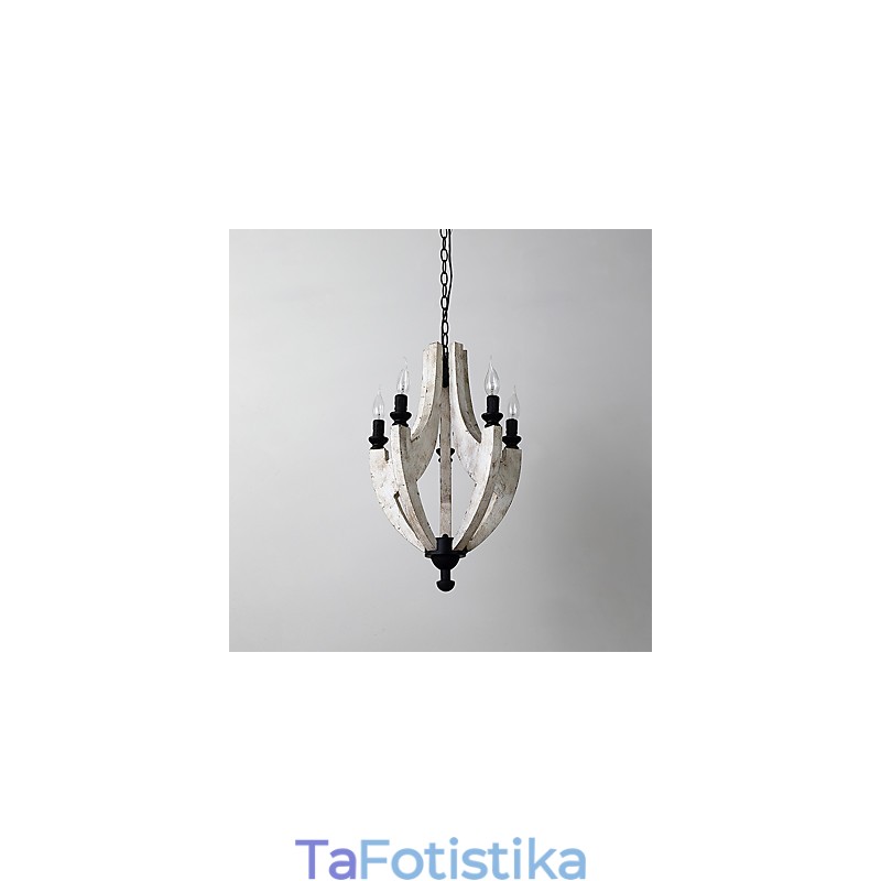Vintage Ζωγραφική Χαρακτηριστικό Mini Style Wood Bamboo Lamp the Decorate Pendent Lamp