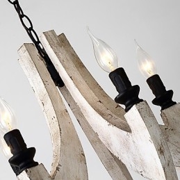 Vintage Ζωγραφική Χαρακτηριστικό Mini Style Wood Bamboo Lamp the Decorate Pendent Lamp