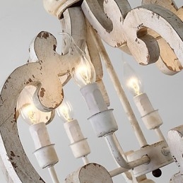 Vintage Ζωγραφική Χαρακτηριστικό Mini Style Wood Bamboo Lamp the Decorate Pendent Lamp