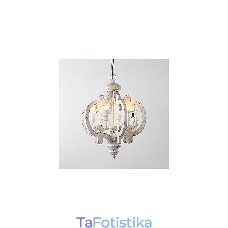 Vintage Ζωγραφική Χαρακτηριστικό Mini Style Wood Bamboo Lamp the Decorate Pendent Lamp