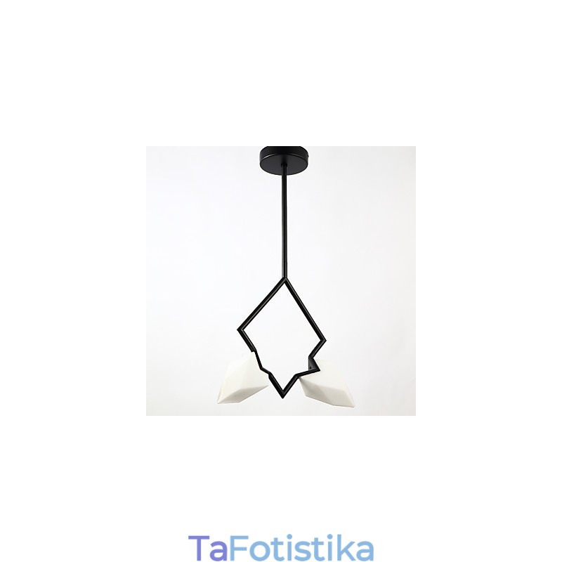 2 Light Post Modern Metal με Γυάλινο Ροδάκινο Πολυέλαιο Φωτιστικό Κρεμαστό Φωτιστικό Διακοσμητικό Καντίνας