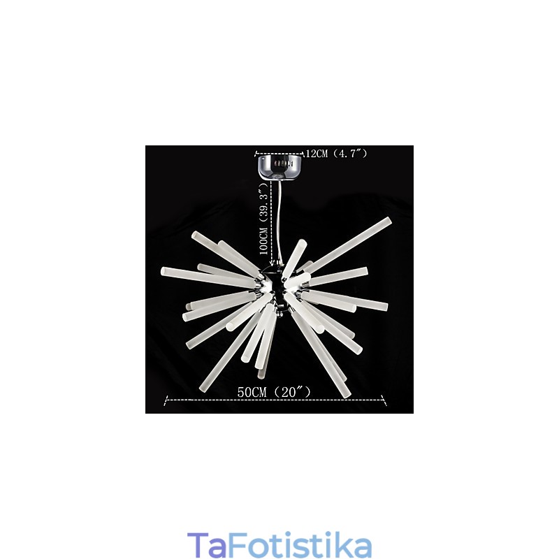 Λειτουργία Globe Chrome για κρυστάλλινο μεταλλικό πολυέλαιο