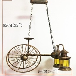 Μεταλλικός πολυέλαιος Rustic Lodge Vintage Retro Country Globe για Mini Style Designers