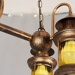 Μεταλλικός πολυέλαιος Rustic Lodge Vintage Retro Country Globe για Mini Style Designers