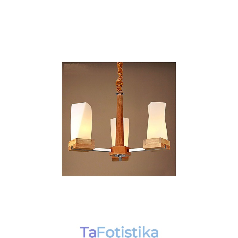 Απλός καλλιτεχνικός φωτισμός Μασίφ ξύλο Creative Iiving φωτιστικό οροφής
