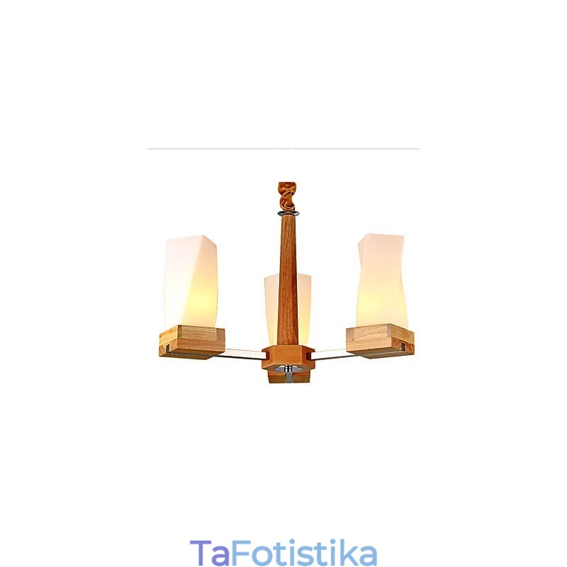 Απλός καλλιτεχνικός φωτισμός Μασίφ ξύλο Creative Iiving φωτιστικό οροφής
