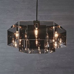 Ρουστίκ Lodge Painting Feature for Designers Metal Indoor 6 Bulbs Chandelier