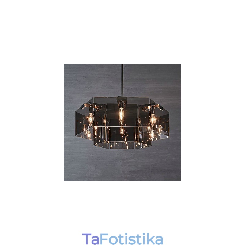 Ρουστίκ Lodge Painting Feature for Designers Metal Indoor 6 Bulbs Chandelier
