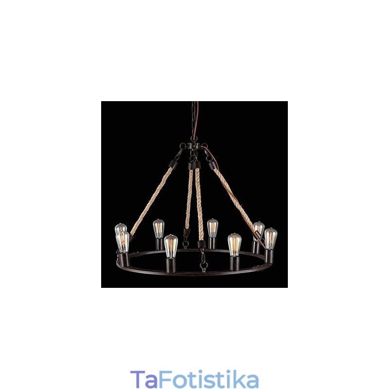 Μεταλλικός πολυέλαιος ζωγραφικής Vintage Mini Style