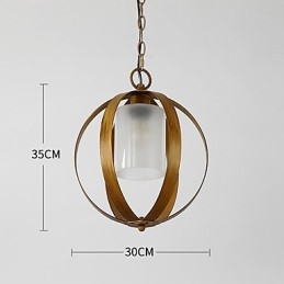 Loft Metal Amercian Industrial Style Χρώμα ζωγραφικής με γυάλινο ευρωπαϊκό φωτιστικό πολυελαίου το Διακοσμητικό κρεμαστό φωτιστικό εσωτερικού χώρου