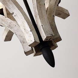 Vintage Ζωγραφική Χαρακτηριστικό Mini Style Wood Bamboo Lamp the Decorate Pendent Lamp